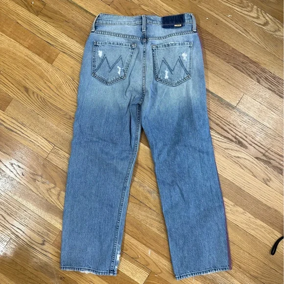 MOTHER JeansMother The Trasher Distressed Baggy Fit Streetwear Ankle Crop